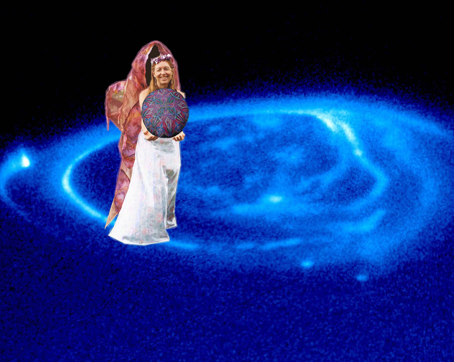 healing angel in galaxy